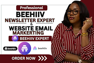 setup beehiiv ai newsletter substack beehiiv landing page website design expert