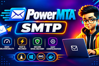 setup powermta SMTP server, bulk mail, cold mail with mailwizz