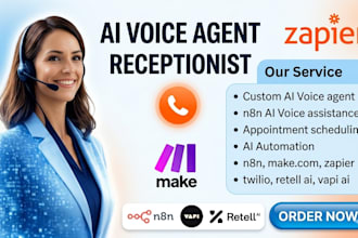 build vapi ai voice agent, ai receptionist for inbound calls and retell ai agent