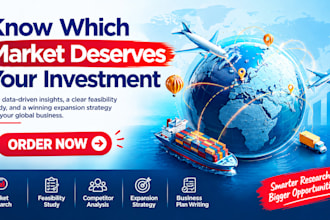 do international market research, feasibility study and expansion strategy