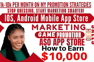promote ai aso mobile app store, advertise ios android mobile or game marketing