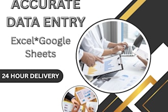 do fast and accurate data entry in exel and google sheets