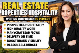 be your real estate social media manager for realtor  properties and hospitality