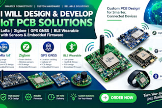 do lora iot pcb, zigbee, gps gnss, ble wearable, sensor embedded firmware design