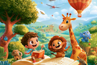 children book cover and children book illustrations