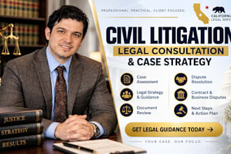 provide civil litigation legal consultation and case strategy