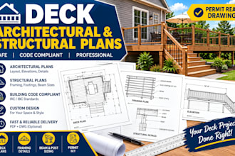 design deck architectural and structural plans