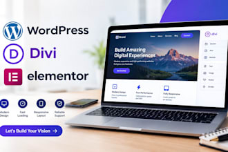 design redesign wordpress divi website using divi builder 5 theme as divi expert