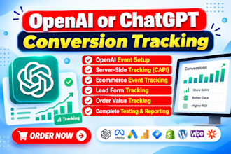 set up and fix chatgpt ads tracking, openai pixel and conversion API with GTM