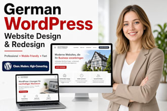 design redesign german wordpress website, wordpress development, membership site