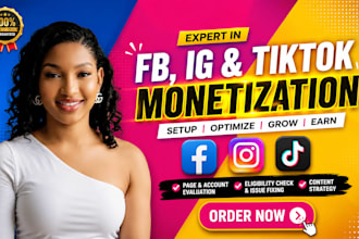 do facebook page and instagram monetization, content monetization setup