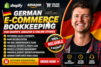 do german ecommerce bookkeeping for shopify, amazon and online stores