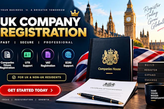 register your UK limited company with companies house and provide utr formation