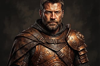 paint a stylized realistic portrait with professional detail