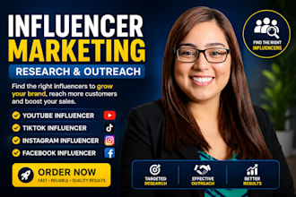 do instagram influencer research and youtube influencer outreach brand promotion