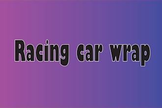 create stunning racing, livery, sports, rally car wrap design