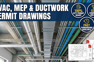 do hvac layout plans ductwork design and mep drawings for permit