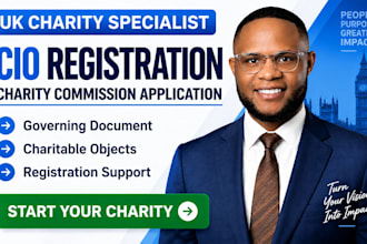 register your UK charity and prepare your charity commission cio application