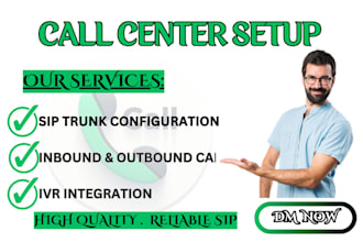 setup 3cx, vicidial and auto dialer with sip trunk for both inbound and outbound