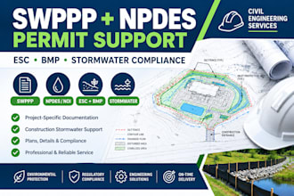 prepare swppp, npdes stormwater permit and erosion sediment control plans