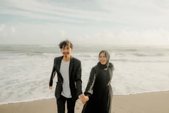 professionally edit wedding, pre wedding and couple photos