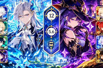 make genshin impact thumbnails