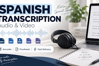 accurately transcribe spanish audio and video