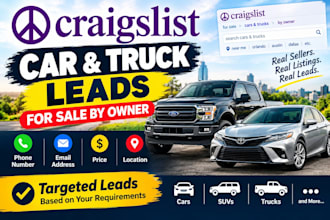 find craigslist cars and trucks for sale by owner leads