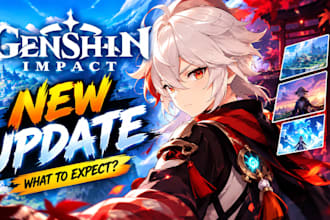 design stunning genshin impact thumbnails