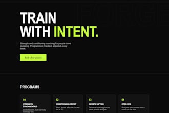 build a professional landing page