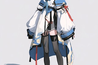 create japanese anime style illustration characters