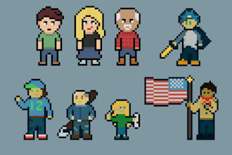 create pixel art characters for your video game