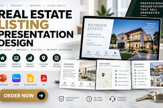 design real estate listing presentations for agents and brokers