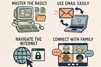patiently teach seniors to master computers, email, and tech