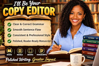 copyedit, proofread your manuscript line edit novel proofreading nonfiction book