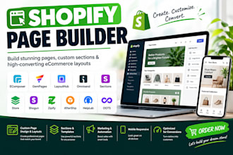 setup shopify page builder ecomposer gempages layouthub omnise section store