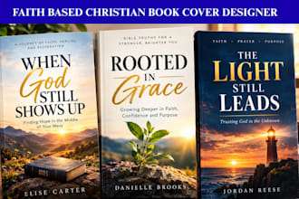 design faith based christian book cover, devotional, ebook cover, paperback KDP