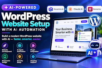 build wordpress website with novamira ai, claude ai and elementor