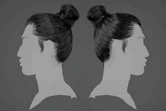 create game ready 3d hair cards, hairstyles and realistic fur, xgen hair