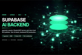 be your supabase postgresql ai backend, pgvector, claude mcp server rls devops