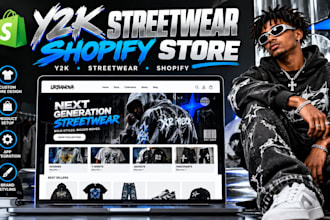 design shopify clothing store y2k shopify store streetwear store