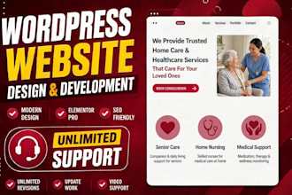 wordpress website development, website design, website development