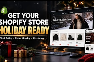 optimize shopify store for black friday cyber monday christmas sales
