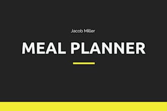 create a high converting meal planner and custom meal plan