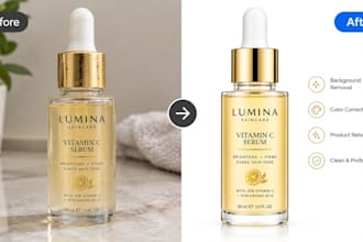 optimize amazon main images with background removal and product retouching