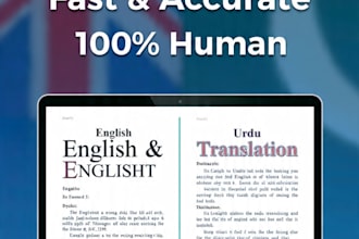 professional english to urdu and urdu to english translation