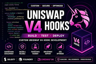 develop and fix uniswap v4 hooks