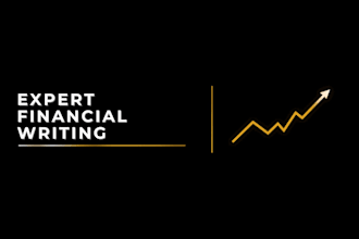 write expert financial economics articles and market research reports