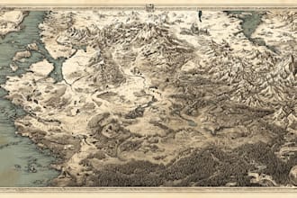 draw a map illustration for your project