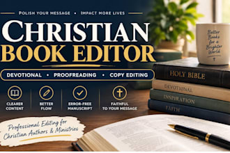 christian book editor devotional book proofreading and copy editing